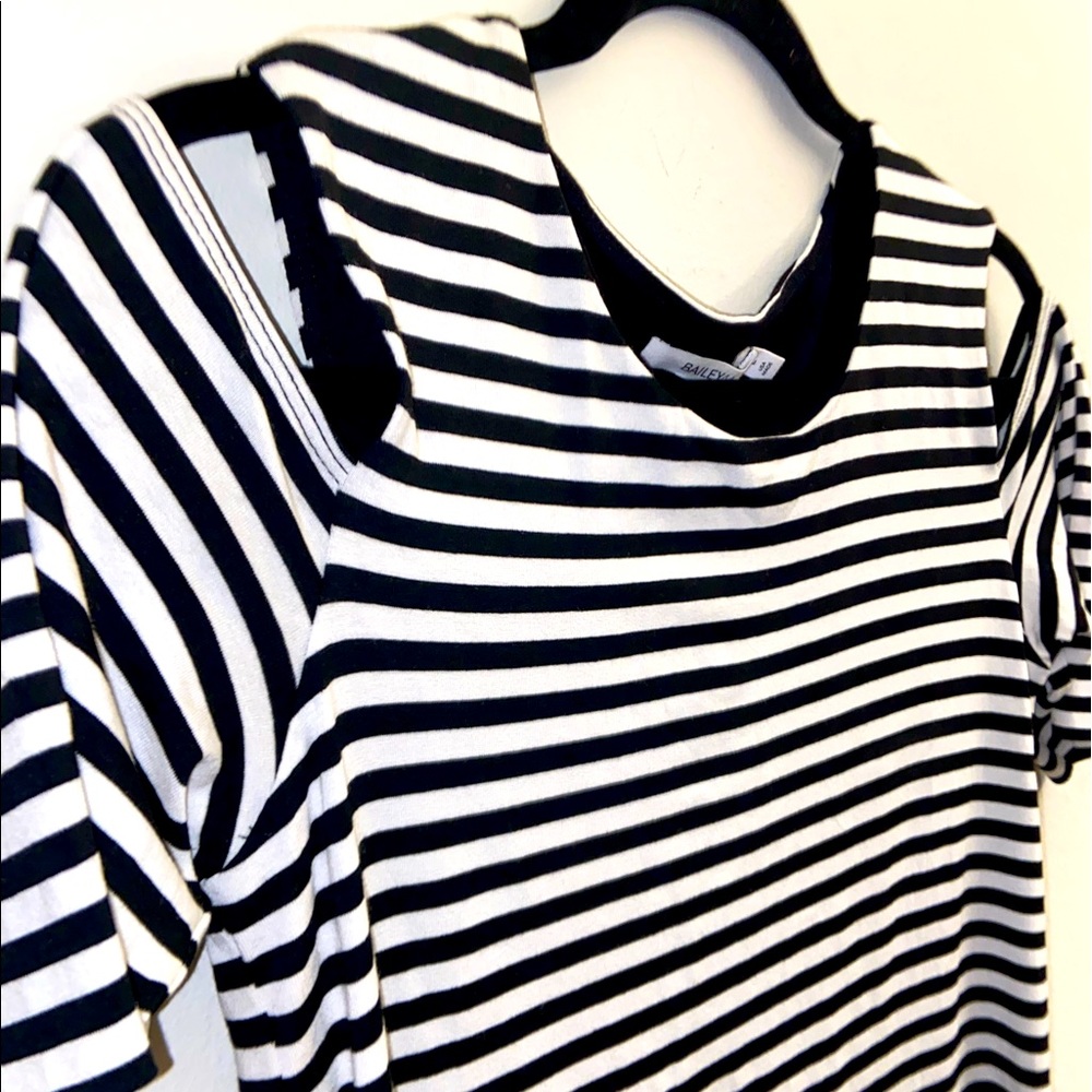 Off the shoulder striped top